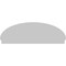 Ekena Millwork Elliptical Sunburst Architectural Grade PVC Combination Pediment, 76"W x 25-7/8"H x 2-3/4"P PEDPC076X260ELL01 - alternate 3